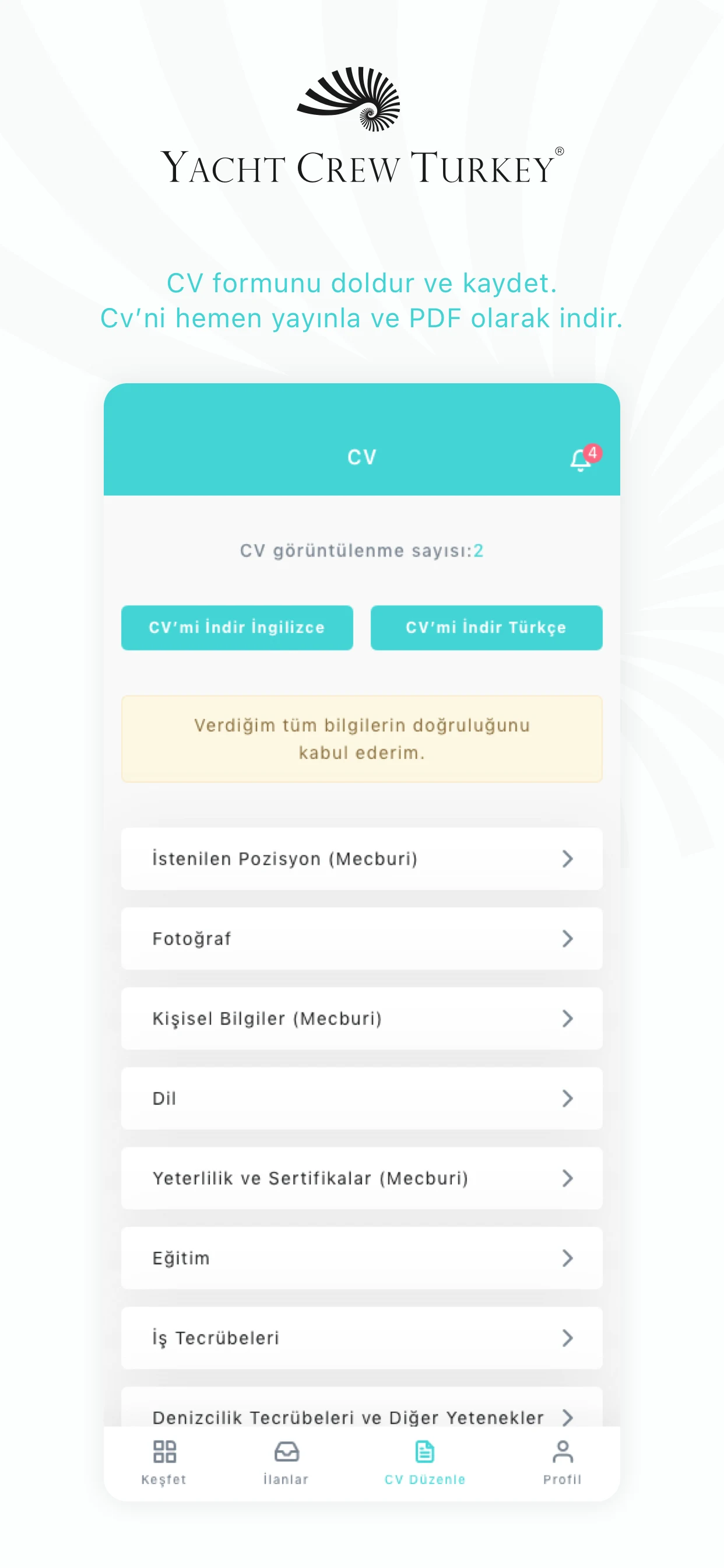 Yacht Crew Turkey screenshot